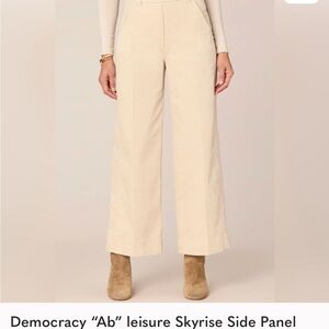 Democracy “Ab” leisure Skyrise Side Panel Wide Leg Pants with Pull On Waist